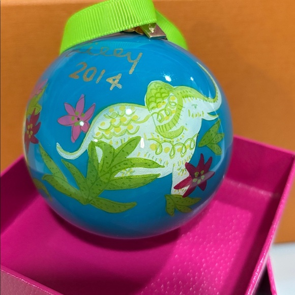 Lilly Pulitzer Vintage Glass Christmas Ornament